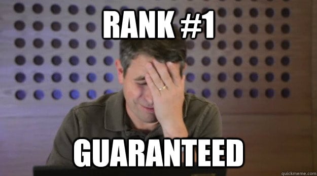 rank #1 guaranteed matt cutts facepalm